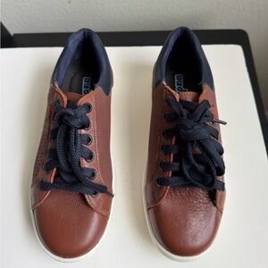 Stylish Brown and Black Kids Sneakers